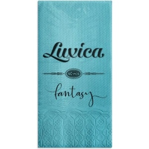 Luxica® Fantasy - салфетки Тюркоаз с дискретен релеф и фин бордюр 40бр р (2390101)