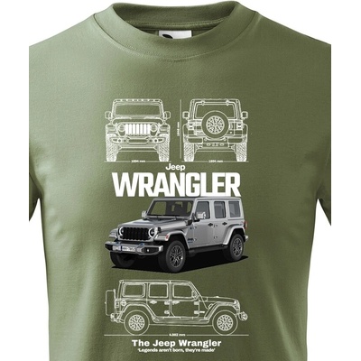 Dětské tričko Jeep Wrangler Military Canvas Bezvatriko.cz 2324