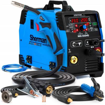 Sherman MIG 200 HD Synchrónna MMA TIG DC 230V Invertorová