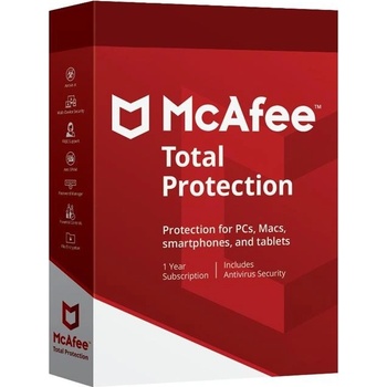 McAfee Total Protection - 10 lic. 12 mes.