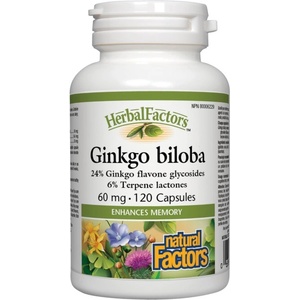 Natural Factors Ginkgo Biloba 60 mg [120 капсули]