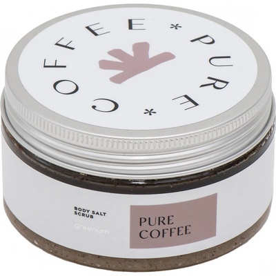 Greenum telový peeling so soľou a aloe vera Káva 320 g