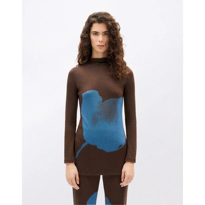 Thinking MU Flower Vela Top BROWN