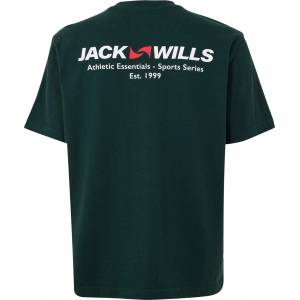 Jack Wills Тениска Jack Wills Men's JW Lock Up Regular Fit T-Shirt - Evergreen