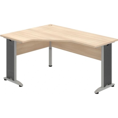 OFFICE PRO s.r.o. HOBIS kancelársky stôl pracovný tvarový, ergo pravý - CEV 60 P, agát