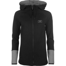 Firetrap Bonded Zip Hoodie Black/Grey Marl