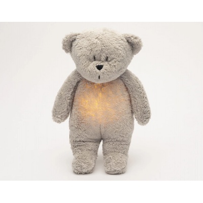 Moonie Bear 2.0 Organic Grey uspávačik s melódiou 1 ks