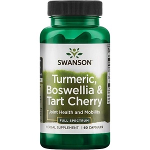 Swanson Full Spectrum Turmeric, Boswellia & Tart Cherry [60 капсули]