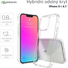 Pouzdro AG PREMIUM Super Clear Hybrid Odolné prémiové iPhone 13, čiré