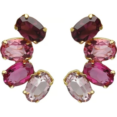 Victoria Cruz Jedinečné visací náušnice s krystaly Harmony A4694-11DT