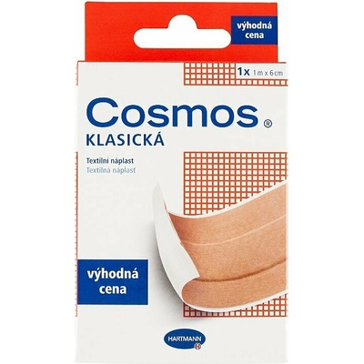 Hartmann Cosmos Klasická textilná náplasť 6 cm x 1 m 1 ks