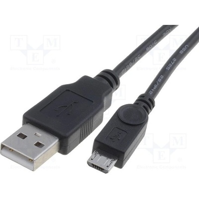 Goobay 46800 USB 2.0, USB A vidlice, USB B micro vidlice, 1m, černý