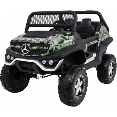 Tomido elektrické autíčko Mercedes Unimog maskáčové