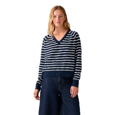Блуза Levi´s ® Super Soft v neck sweater - Blue (Parisienne Stripe)