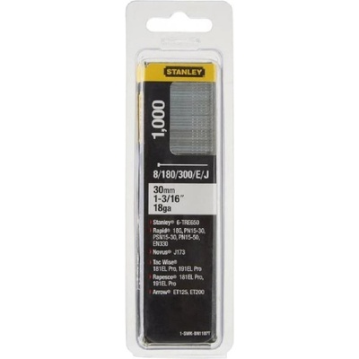 Stanley 30mm/1 3/16" / 18 Kolářské hřebíky pro sponkovačky typ / 300 / E / J