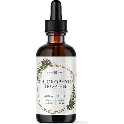 Nordic Pure Хлорофил от люцерна - За детоксикация, Капки, 100 ml (0001 NVS NP)