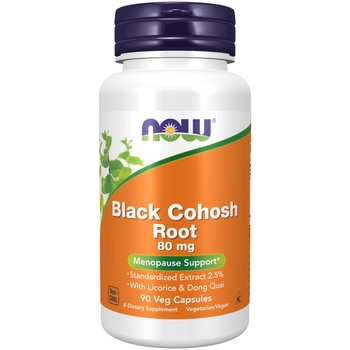 NOW Black Cohosh Root, 80 mg, 90 капсули, Now