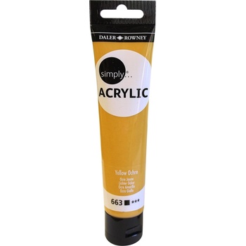 Daler-Rowney Simply АКРИЛНА боя Yellow Ochre 75 ml 1 бр (126975663)