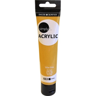 Daler-Rowney Simply АКРИЛНА боя Yellow Ochre 75 ml 1 бр (126975663)