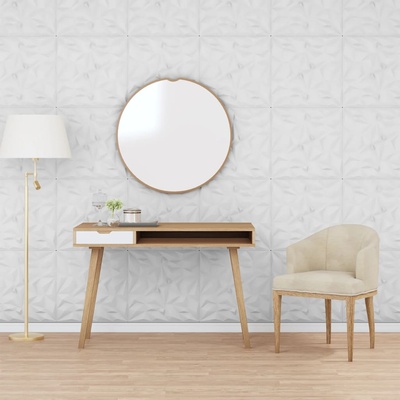 vidaXL Стенни панели 24 бр бели 50x50 см XPS 6 м2 аметист (356944)