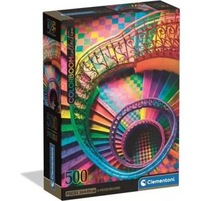 Clementoni Цветен пъзел със стъпала - 500 части (35591)
