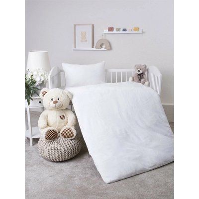 MKLozkoviny.sk Obliečky mikroplyš do postieľky Exclusive biela 100 x 135 cm 40 x 60 cm