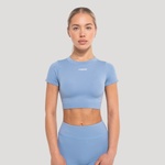 GymBeam Дамски топ Crop Flow Azure S
