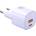 Xmart Бързо Зарядно устройство Xmart Nano Series 1 x Type-C и 1 x USB, GaN, 33W, Бледолилаво (21139)