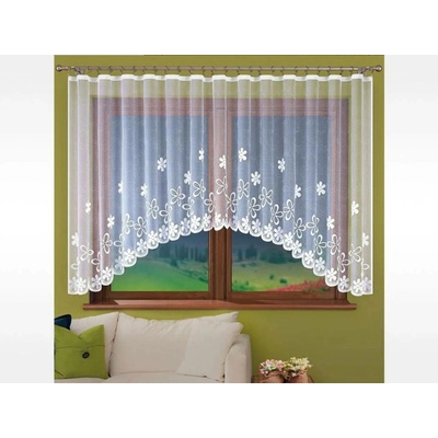 Forbyt kusová záclona CHLORIS BÉŽOVÁ vícebarevná, výška 150 cm x šířka 350 cm (na okno)