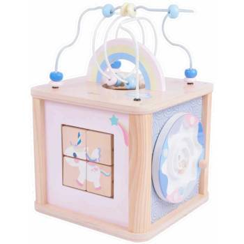 Classic World Дидактически куб за деца - розов (cw54334)