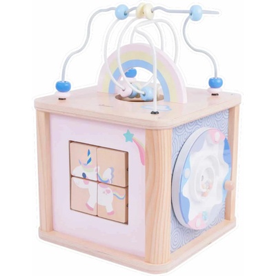 Classic World Дидактически куб за деца - розов (cw54334)