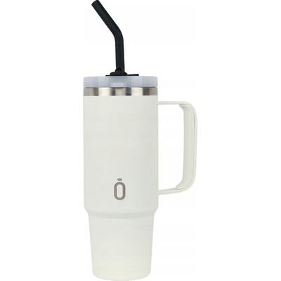 Runbott Latt termohrnek s rukojetí a brčkem 800 ml Krémový