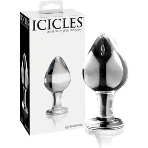 Icicles No. 25 - анален плъг стъклен конус прозрачен - desirel
