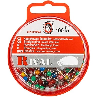 BELLATEX s.r.o. G - Špendlík napichovací Fe 31x0,60mm (v.31) barevná hlava 100ks – Hledejceny.cz