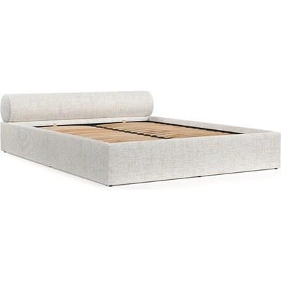 Maison de Reve Кремаво двойно легло 160x200 cm тапицирано с място за съхранение с включена подматрачна рамка Solvo - Maison de Rêve (SOLVO160_MDR_P0_NEV02_M0_NF_T0_L1)