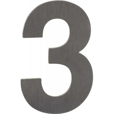 Walteco Domové číslo ""3"" nerez samolepiaci, 50 mm