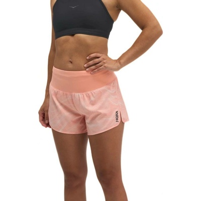 Hoka kraťasy Glide Short 3.5'' Brief W oranžová
