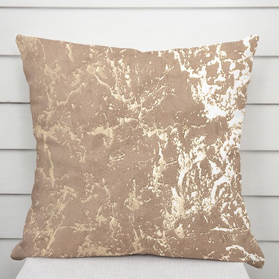 Biante Zamatová Isabela IBL-016 Zlatý mramor na púdrovo béžovom 30 x 50 cm