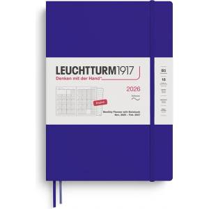 Leuchtturm1917 372789 Monthly Planner & Notebook Composition (B5) 2026, 16 Months, Softcover, Ink, English (372789)
