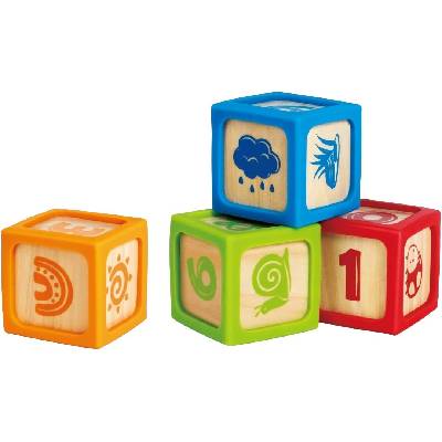 HaPe International Образователни кубчета Hape International - Smart Start, 4 броя (H0132)
