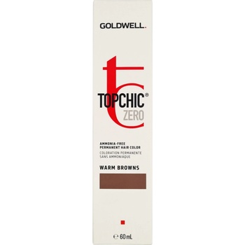 Goldwell Topchic Zero Warm Browns Permanent Hair Color 60 ml боя без амоняк 7KN