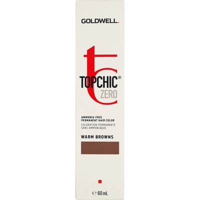 Goldwell Topchic Zero Warm Browns Permanent Hair Color 60 ml боя без амоняк 7KN