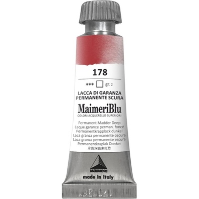 Maimeri Blu Акварелна боя Permanent Madder Deep 178 12 ml 1 бр (M1609178)