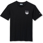 Columbia Мъжка тениска Columbia Columbia Hike Society S/S Tee T-shirt - Black - размер XS (217-0259-0111)