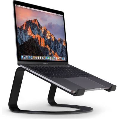 Twelve South Curve - ергономична алуминиева поставка за MacBook и преносими компютри (черна)