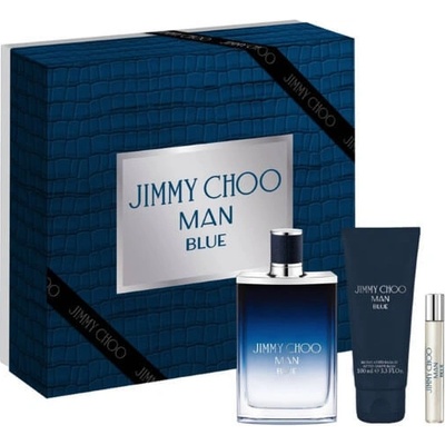Jimmy Choo Man Blue EDT 100 ml + EDT 7,5 ml + balzám po holení 75 ml darčeková sada