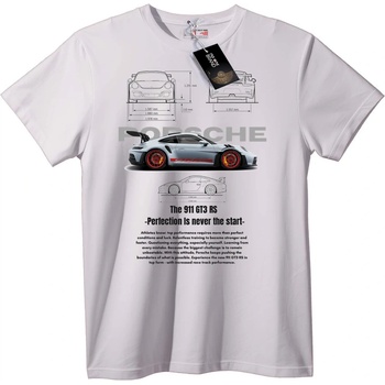 NOONEBRAND Тениска Porsche 911 GT3 RS Кола - L, Black