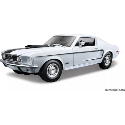Maisto Ford Mustang GT Cobra Jet 1968 Modrý 1:18