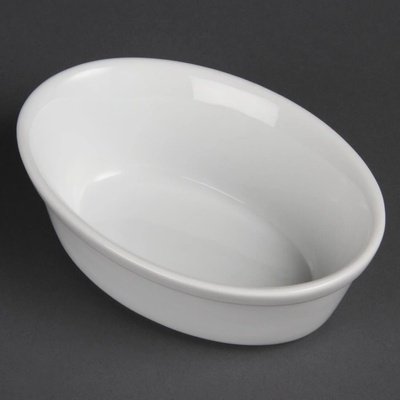 Olympia oválné mísy na koláč Whiteware 161mm 6 ks