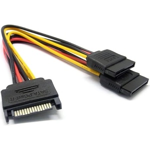 BlackBird Захранващ кабел SATA 15 pin male към 2xSATA HDD BH1500 (BH1500)